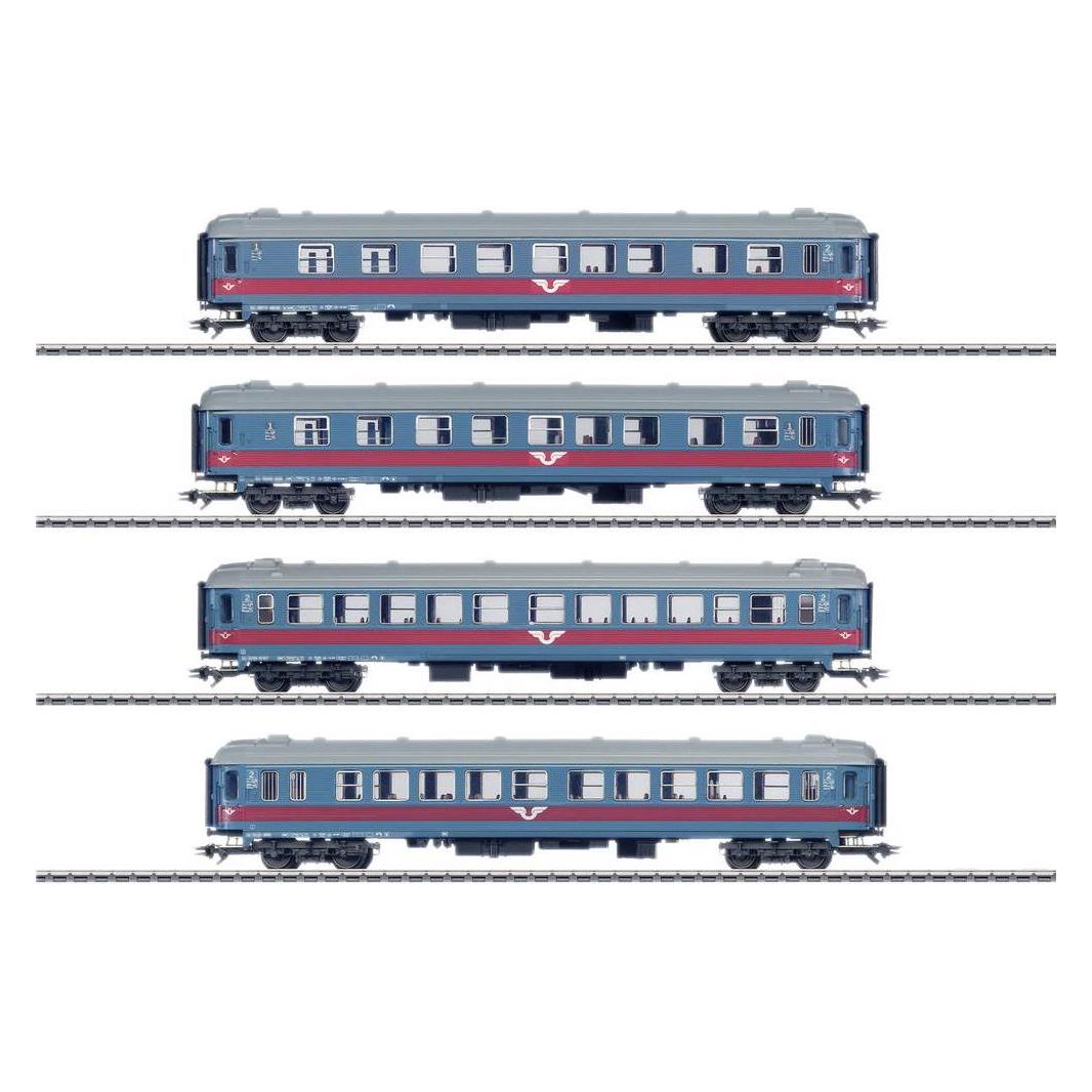 Märklin 43789 H0 4er-Set Personenwagen der SJ (43789) (Spur H0) (43789)