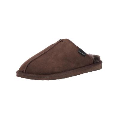 Hausschuh SHEPHERD "Shepherd Hausschuhe Leder", Herren, Gr. 47, moro, Leder, Schuhe Hausschuh