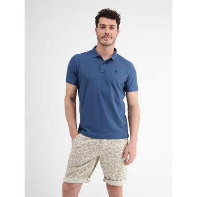 Poloshirt LERROS "Poloshirt mit COOL & DRY Funktion in Piqué-Qualität", Herren, Gr. S, travel blau, 60% Baumwolle, 40% Polyester, ohne Ausschnitt, Shirts, Atmungsaktiver Baumwollmix, Feine Piqué-Qualität, Zeitloser Polo-Style