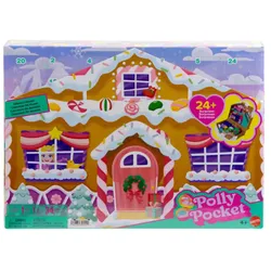 Polly Pocket Adventskalender-Spielset, 1 Minipuppe und 24+ Überraschungs-Accessoires