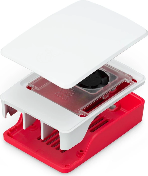 Raspberry Pi 5 Case Original Himbeere/Weiß