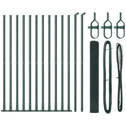 vidaXL Zaunpfosten Grün 25 x 1 m (19 x 19 mm Draht) Stahl
