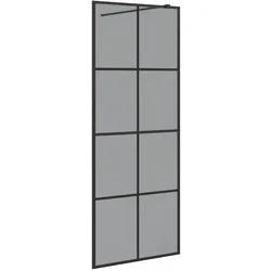 vidaXL, Duschkabine + Duschwand, Jordan Dark transparent (80 cm, 195 cm)