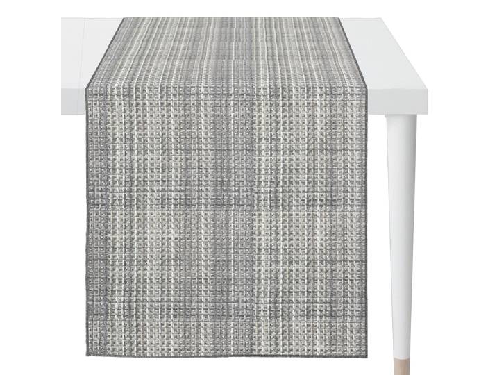 Chemin de table Cona 45 x 140cm Gris/Gris