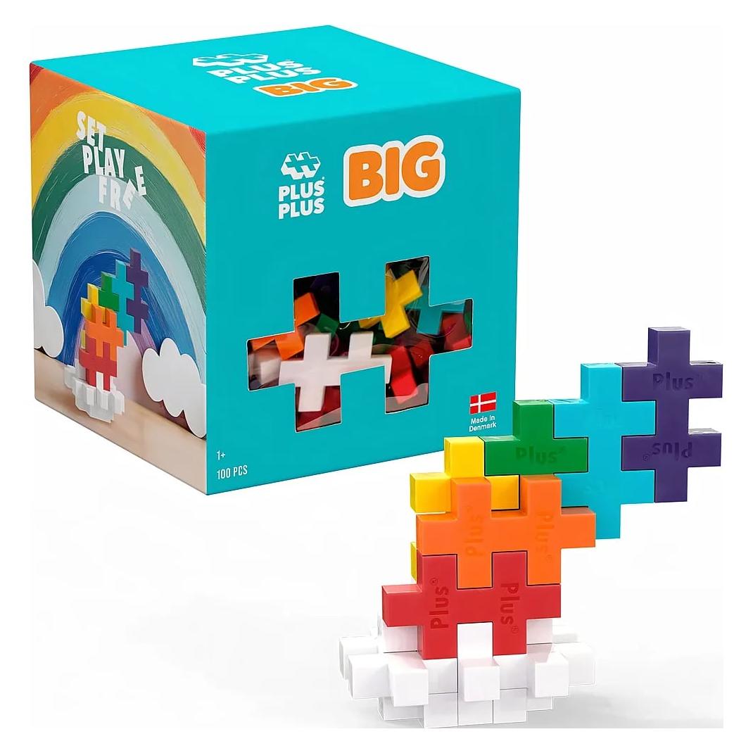 Plus-Plus 100 Kreativ Bausteine BIG Regenbogen (4354)