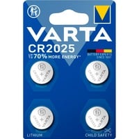 Lithium Coin Knopfzelle CR2025, 3Volt, Batterie 4 Stück
