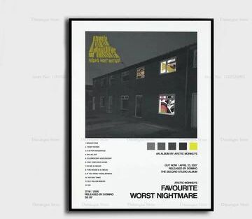 Uplift Picks Arctic Monkeys Album Cover Poster Canvas Music Wall Art Print 04 40x50 Cm no Frame