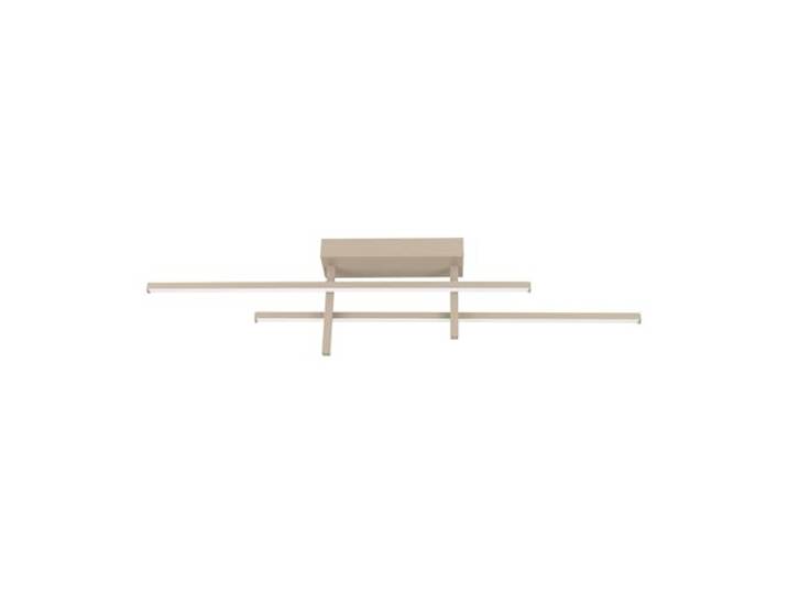 Eglo LED plafonnier Trepiliano\, lampe de plafond pour salon et chambre luminaire couloir\, métal sable\, blanc chaud