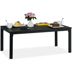 Relaxdays, Gartentisch + Balkontisch, Gartentisch (98 x 48 x 39 cm)