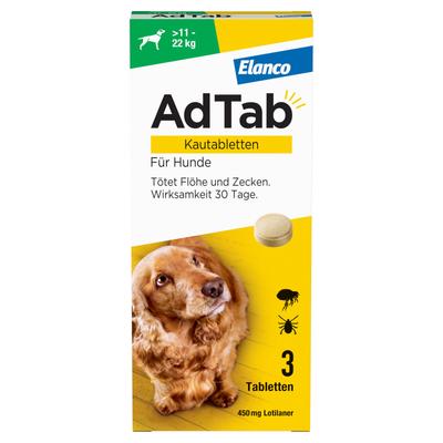 Adtab 450 mg Kautabletten für Hunde >11-22 kg 3 St