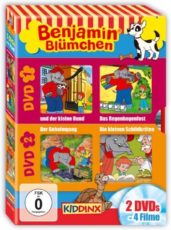 Gerhard Hahn - Benjamin Blümchen - Der kleine Hund/Das Regenbogenfest/Der Geheimgang/Die kleinen Schildkröten [2 DVDs] - Preis vom 12.10.2026 11:37:12 h