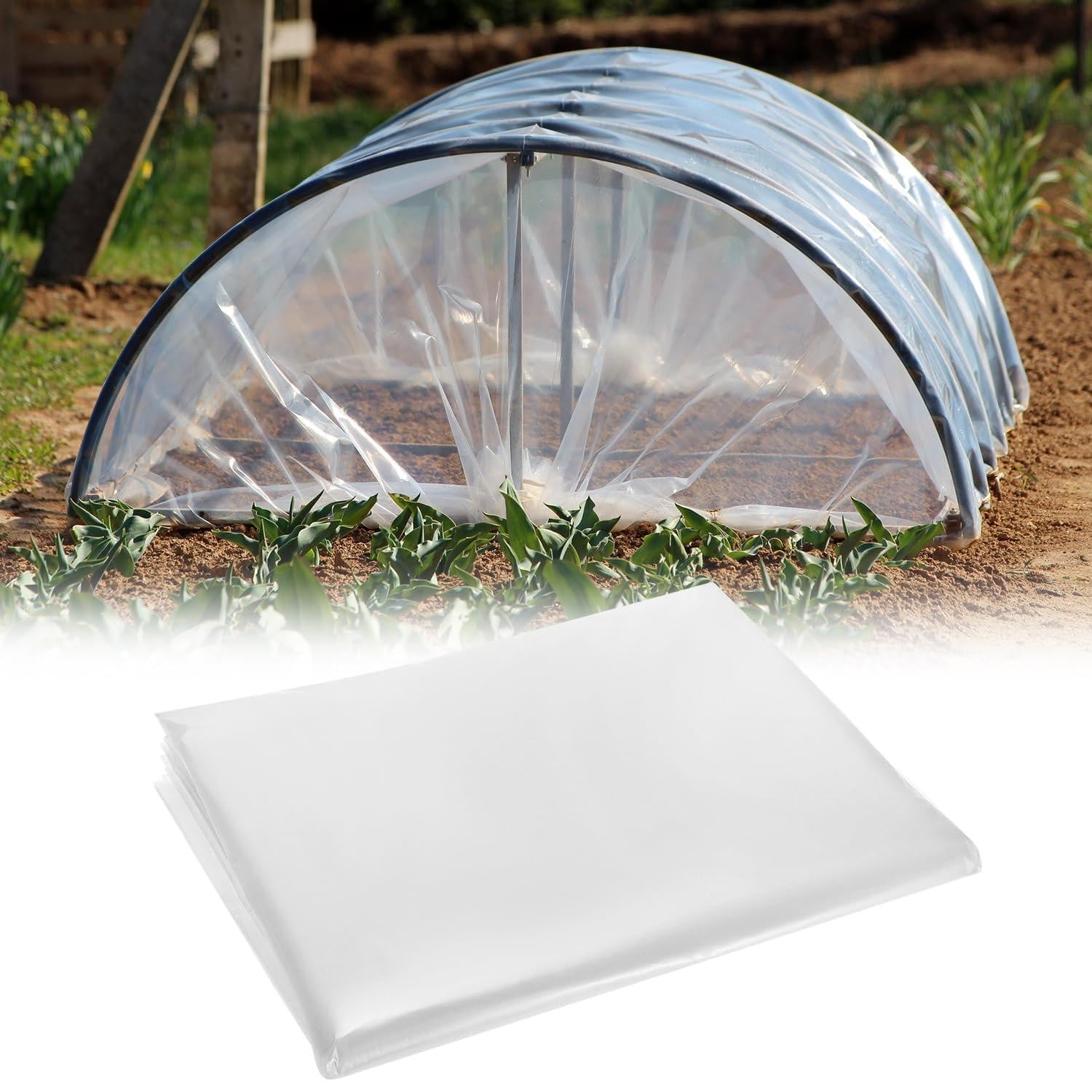 2 x 10m Dikke Polyethyleen Film - Waterproof Tuin Film voor Tuin en Bouw
