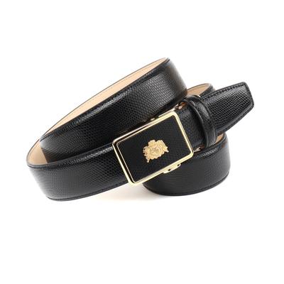 Ledergürtel ANTHONI CROWN, Herren, Gr. 100, schwarz, Rindsleder, Gürtel Ledergürtel