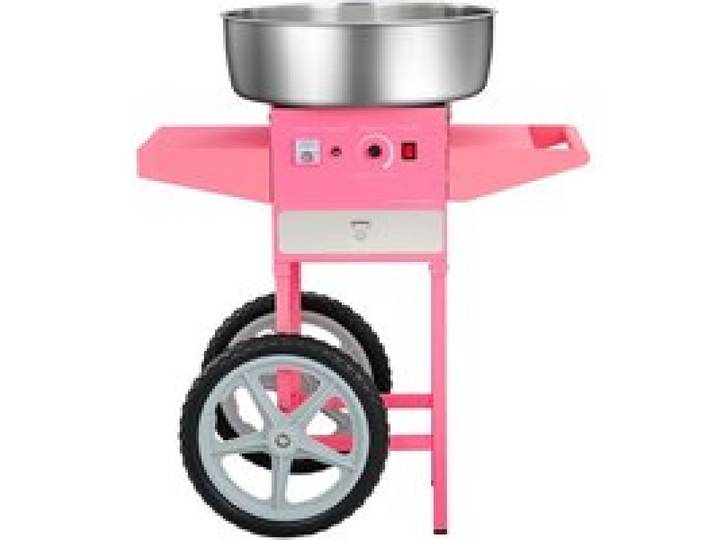 Machine à Barbe à Papa - DUOKU - Modèle MHTJJPHCO1 - Électrique - Chariot Inclus - Acier Inox 52 cm