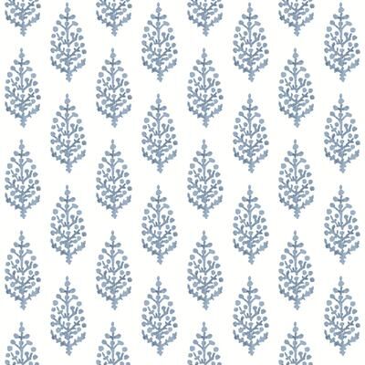 Inspired by Color Paisley on Calico Blue Wallpaper