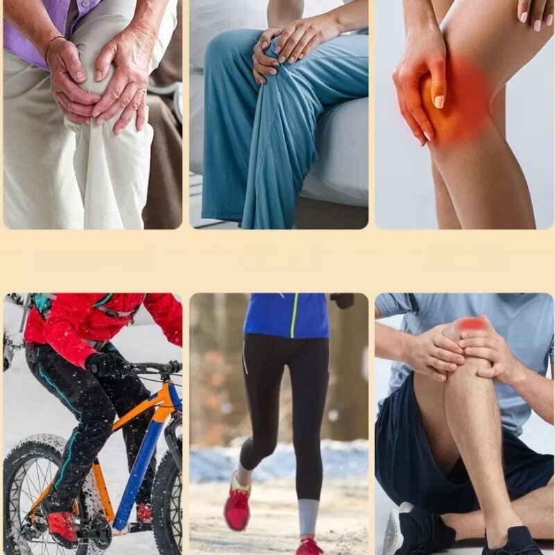 INF Thermische Kniebandage für Senioren – Plüsch-Kniewärmer für kaltes Wetter & Arthritisschmerzen (Paar) Beige S/M