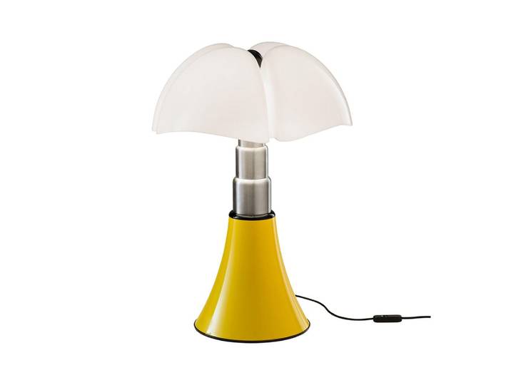 MARTINELLI LUCE lampe de table PIPISTRELLO MED POP (Jaune brillant - Métal et méthacrylate)