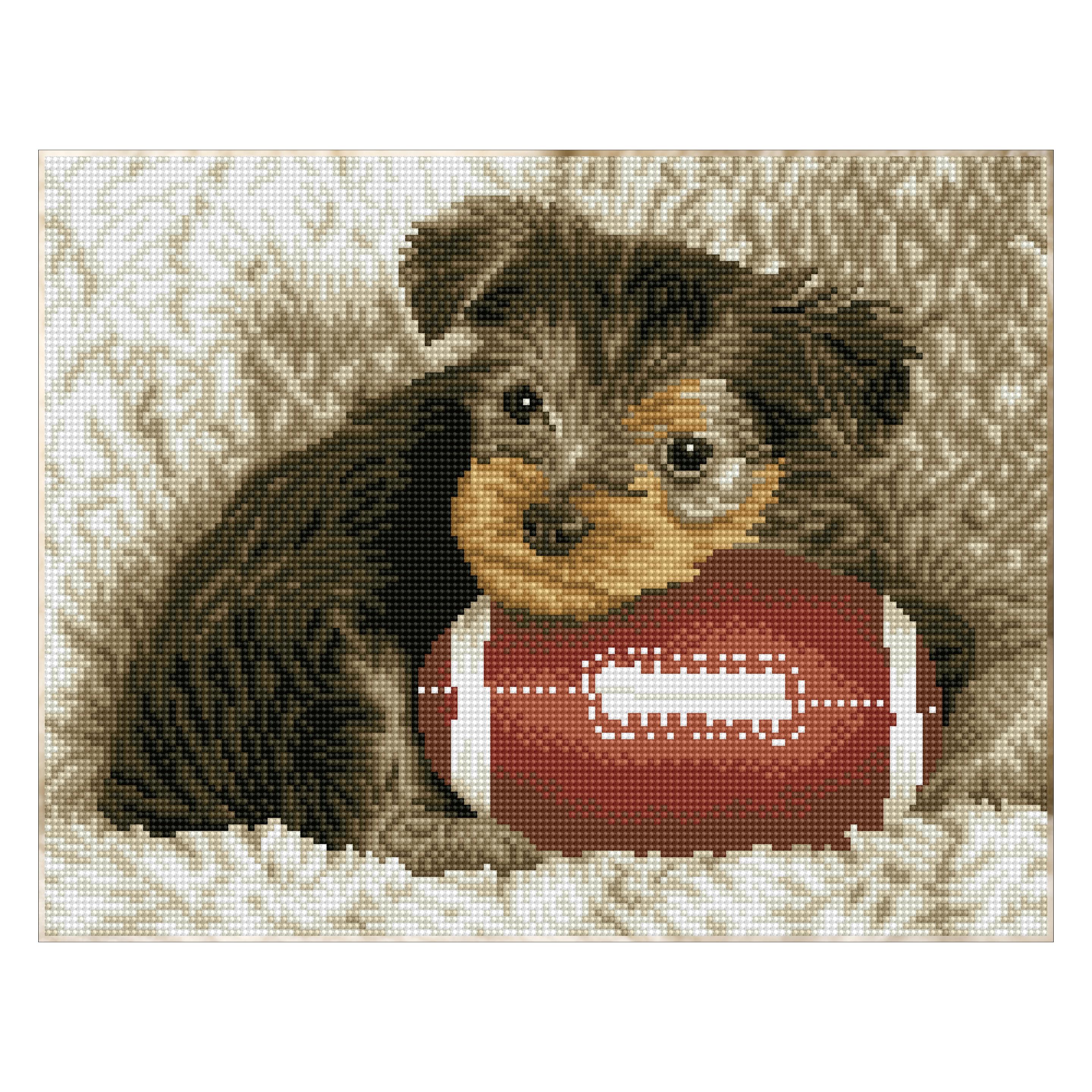 Diamond Dotz Squares Footy Pup (DQ8-017)