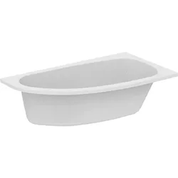 Raumspar-Badewanne Hotline Rundung links 1600x465x900mm Inhalt: 235 l Acryl, weiß Ideal Standard