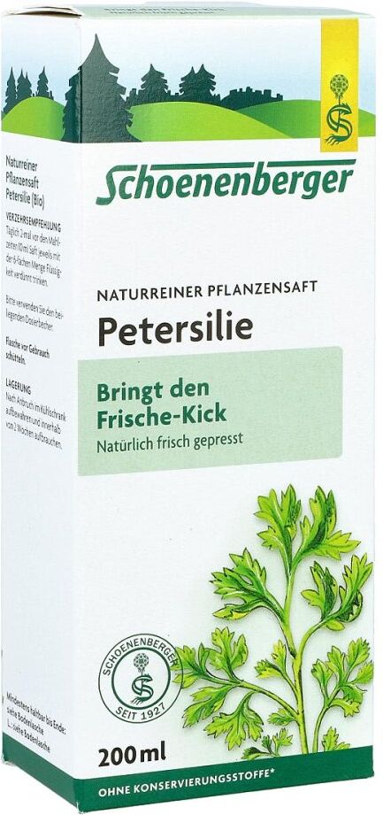 Schoenenberger Naturreiner Pflanzensaft Petersilie 200ml