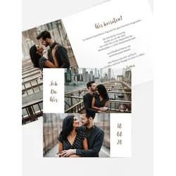 Hochzeitskarten selbst gestalten mit Spruch und Fotos im Onlinedesigner bei Meine-Kartenmanufaktur.de