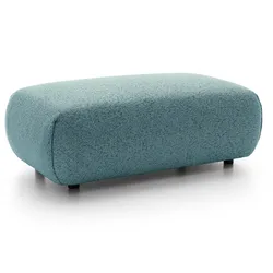 MASSENO Sitzhocker ZEST, Modern Polsterhocker, Fußhocker Blau
