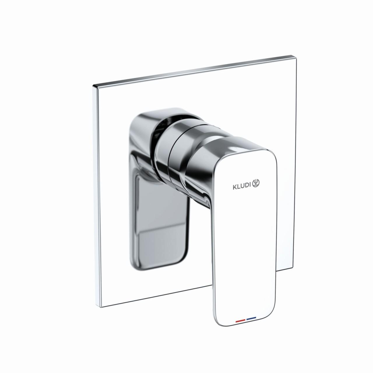 KLUDI PURE&STYLE Unterputz-Brause-Einhandmischer Feinbau-Set mit Funktionseinheit chrom 407550575