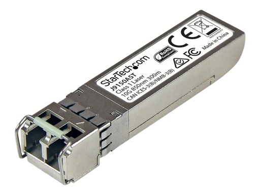 StarTech.com Startech 10 Gigabit LWL SFP+ Transceiver Modul - HP J9150A kompatibel - MM LC mit DDM - 300m - 10GBase-SR - SFP+-Transceiver-Modul (gleichwertig mit: HP J9150A) (J9150AST)