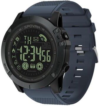 Everyday Crate SPOVAN PR1 Outdoor Smart Watch 50M Waterproof Bluetooth Sports Fitness Watch blue