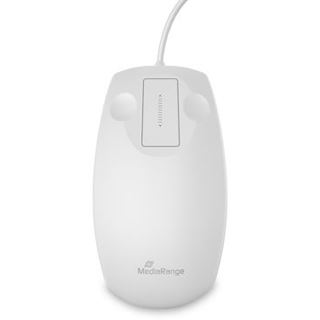 MediaRange kabelgeb. Opt. Hygiene-Maus, IP68, Sym, 1.5m, ws