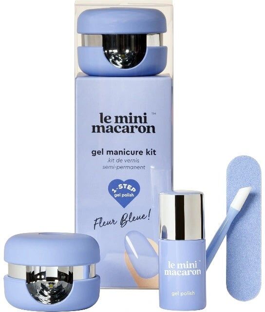 Le Mini Macaron Fleur Bleue Estuche Manicura