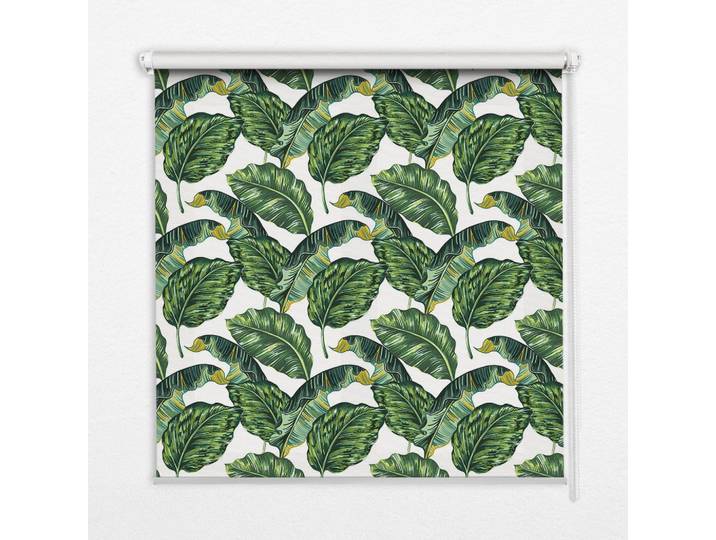 INNENROLLO - Fensterrollo - Rollo - 60x40 cm - Exotische Blätter