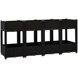 vidaXL Hochbeet 160x40x71 cm Polypropylen