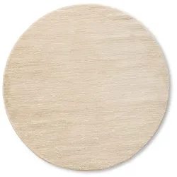 Webteppich Cadis Ø 200 cm Mischgewebe Beige Creme