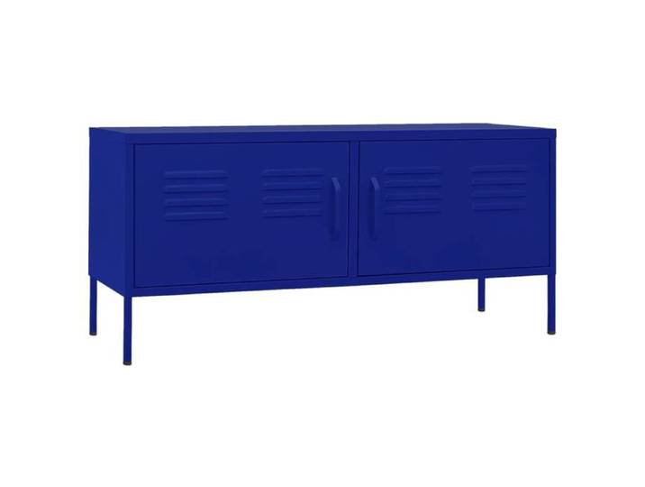 Printemps/été 2025  Meuble TV - JM - Meuble Télé de Salon - Bleu marine 105x35x50 cm Acier EU3360