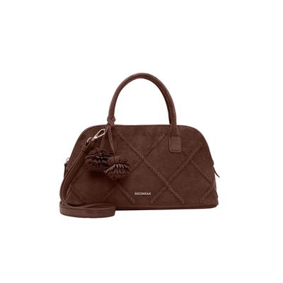 Shopper EMILY & NOAH "Shopper E&N Leanne", Damen, Gr. B/H/T: 34cm x 18cm x 14cm, braun (braun 200), Polyester, Taschen Shopper