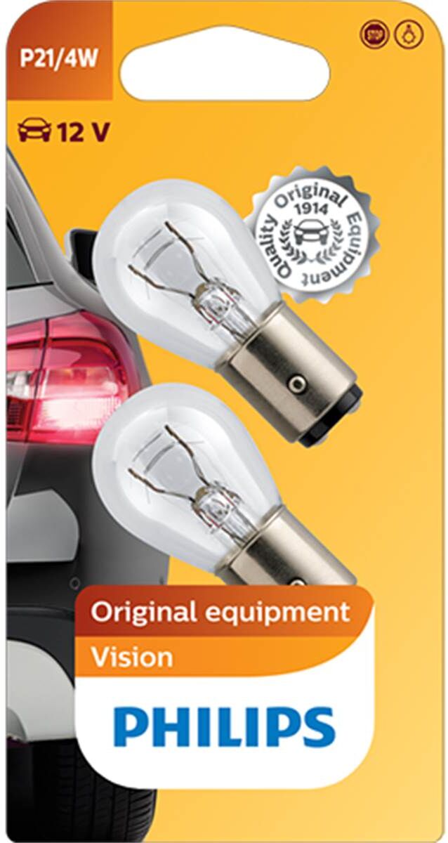 Lâmpada p21 4w Philips premium 12v 2 peças