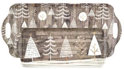 Pimpernel Christmas Trays Melamine Serving Trays Tree Design Dishwasher Safe