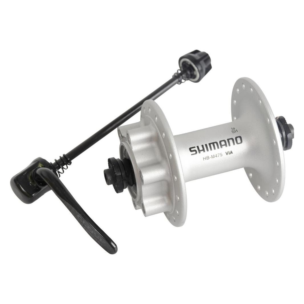 Shimano Vorderradnabe DEORE HB-M475 100 mm 32-Loch QR 6-Loch silber (Scheibenbremse 6-Loch) (34583306)
