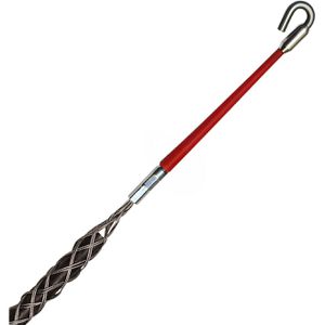 Runpotec Kabelstrumpf 20273, mit Haken, 200 kg Bruchlast, aus Edelstahl, für Ø 6 - 9 mm Kabel