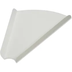 1250 Pizza Slice Teller Pappteller für ein Pizzastück 20x20x19cm weiß