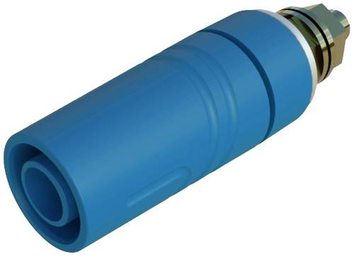 Hirschmann Test & Measurement SAB 2600G M4 Au Sicherheits-Laborbuchse Buchse, Einbau vertikal Stift-Ø: 4mm Blau 1St.