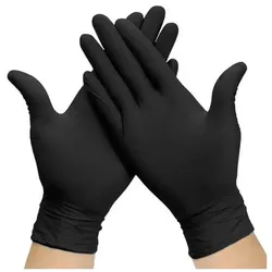 MONOUSO - NitrilHandschuhe Puderfrei Schwarz Größe M AQL 1.5 (100 Stück)