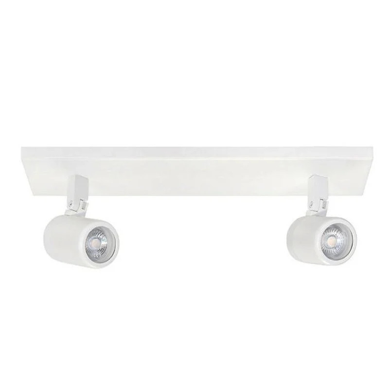 Highlight Spot Rain 2-lichts rechte balk wit IP44 modern plafondarmatuur