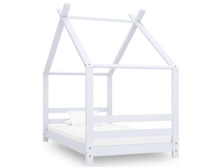 Molumvel Kinderbett - Hausbett aus massivem Kiefernholz, 80x160 cm Ideal als Spielhaus oder Leseecke, Stabiler Lattenrost, Zeitloses Design