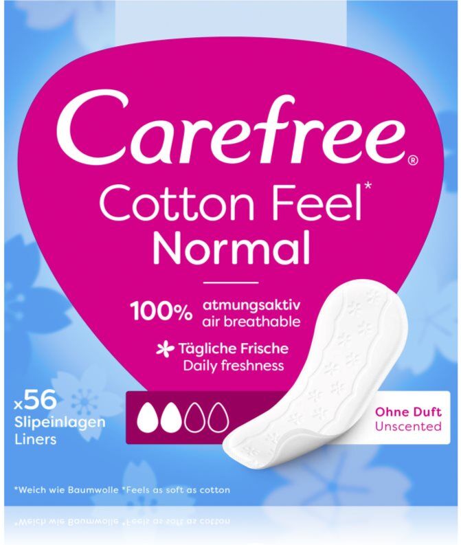 Carefree Cotton protège-slips 56 pcs