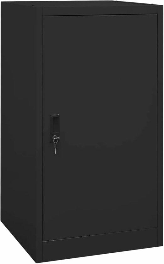 Famanu Aufbewahrungsschrank für Reitzubehör - Verstellbare Halterung - 53 x 53 x 105 cm - Schwarz