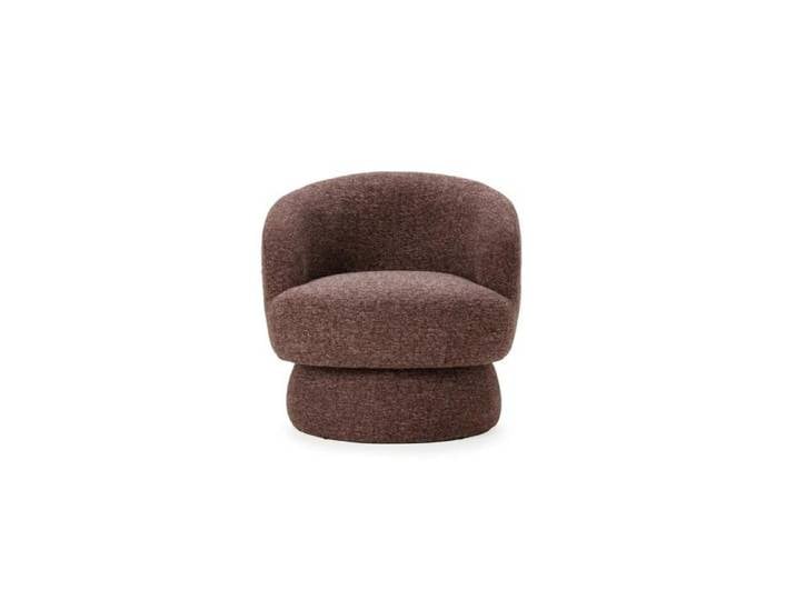 ADAM - Fauteuil en tissu - Terracotta