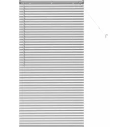 vidaXL Venezianische Jalousien Silber 175 x 95 cm Aluminium