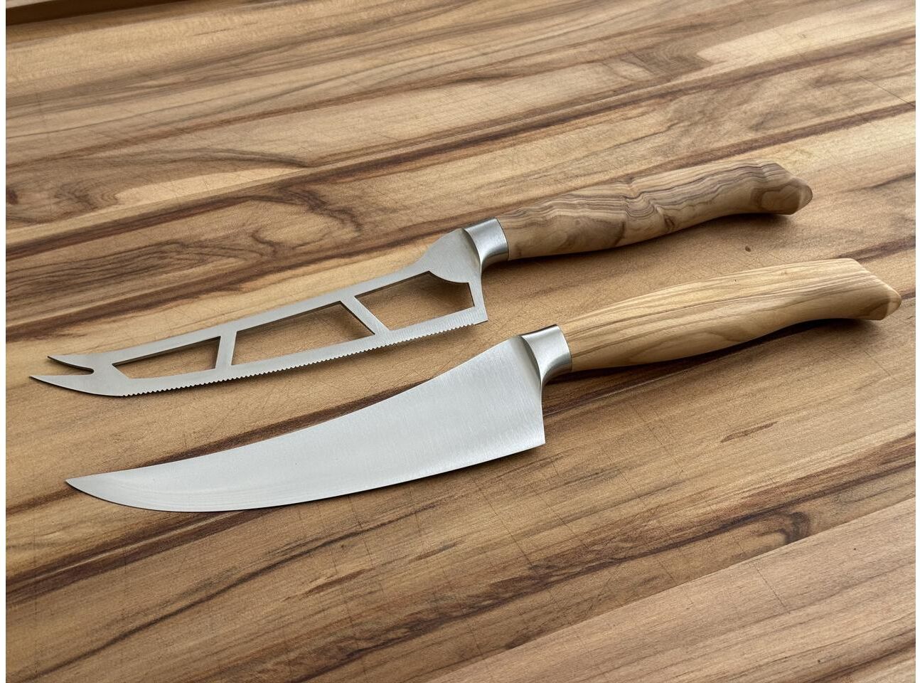 Käsemesser "Wok Olive", braun, Edelstahl, Kochmesser, Käsemesser braun Einheitsgröße